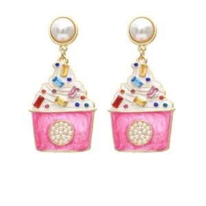 Frozen Yogurt Ice Cream Earrings